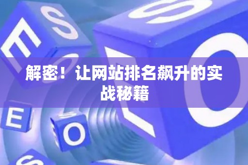 解密！让网站排名飙升的实战秘籍